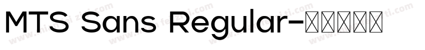 MTS Sans Regular字体转换